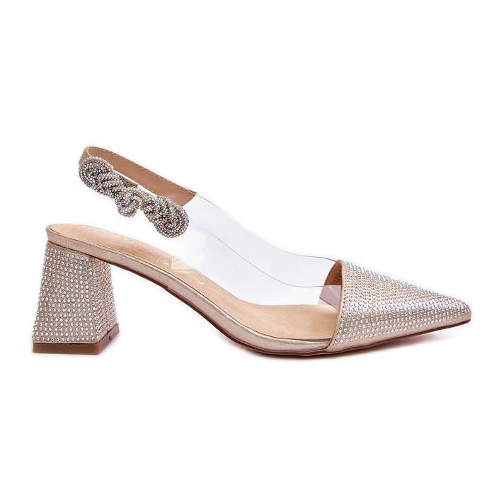 Elegante spitze Pumps D&amp;A MR91292-1 Gold golden