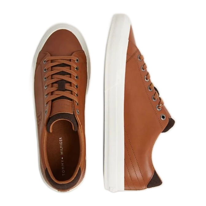 Tommy Hilfiger Vulc Street Low Lth Prem M FM0FM04818 Gtu Schuhe braun
