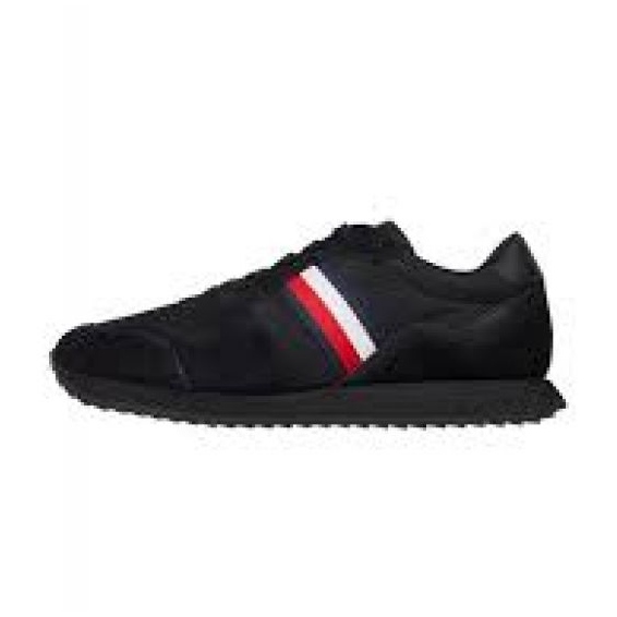 Tommy Hilfiger Runner Evo Mix M Schuhe FM0FM04699 Bds schwarz