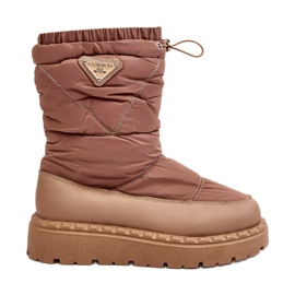 Seastar Beige Damen-Schneestiefel mit dicker Sohle