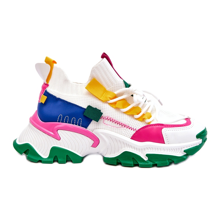 Seastar Slip-On-Sock-Sneaker für Damen, Weiß und Grün