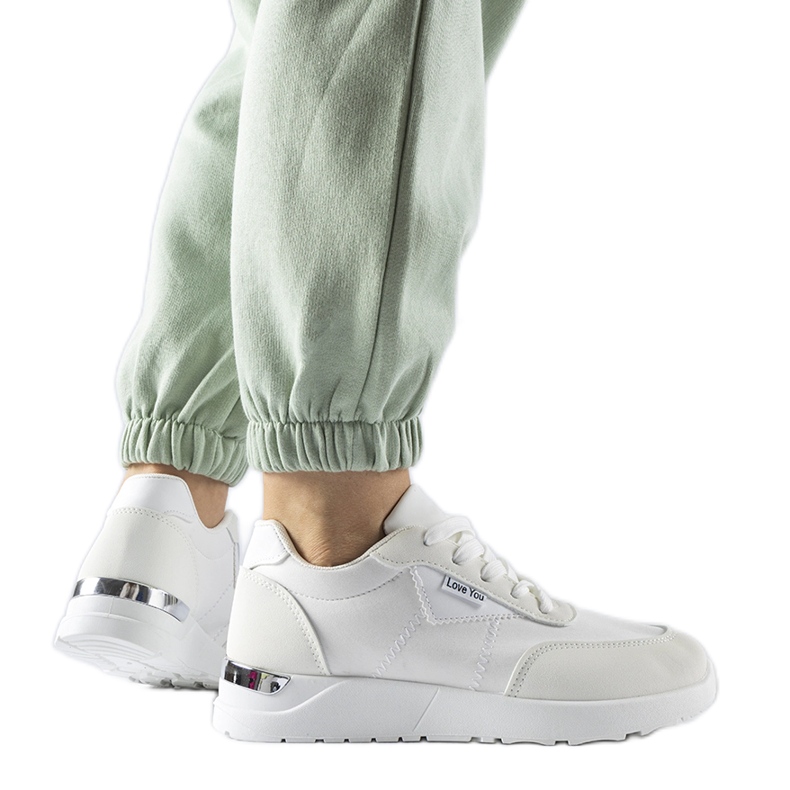 Weiße Stoffsneaker von Geraldino