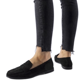 Schwarze Medford-Mokassins aus Öko-Wildleder