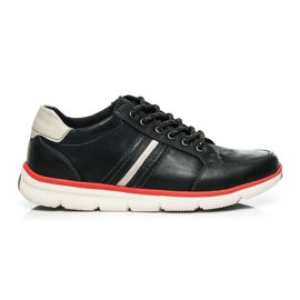 Mazaro Sport Lederschuhe schwarz