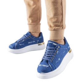 Blaue Plateau-Sneaker von Osson
