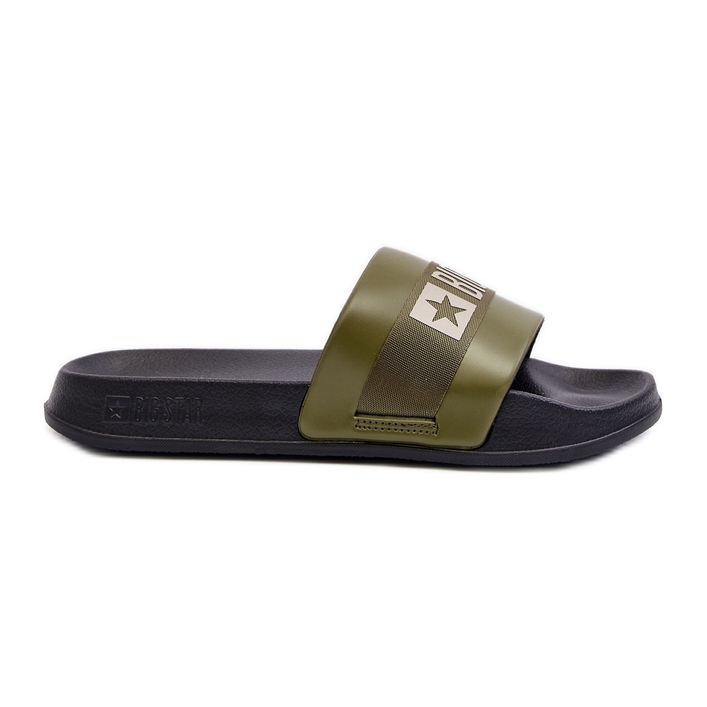 Klassische Herren-Flip-Flops Big Star LL174458 Khaki grün