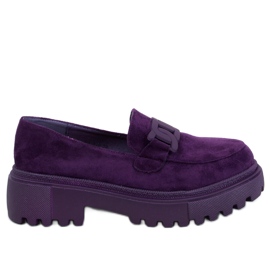 Plateau-Mokassins mit Schnalle Leena Purple lila