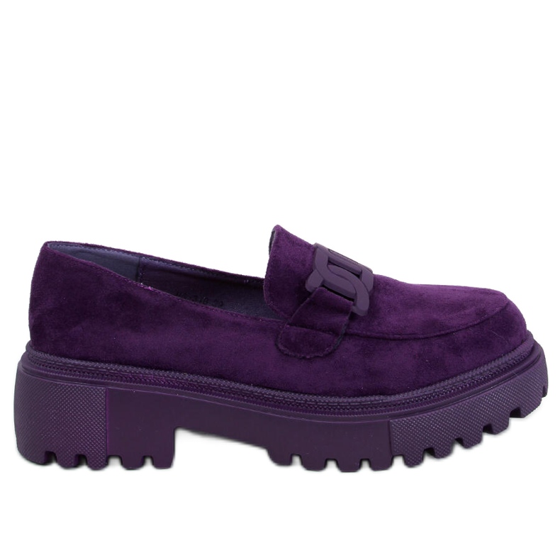 Plateau-Mokassins mit Schnalle Leena Purple violett