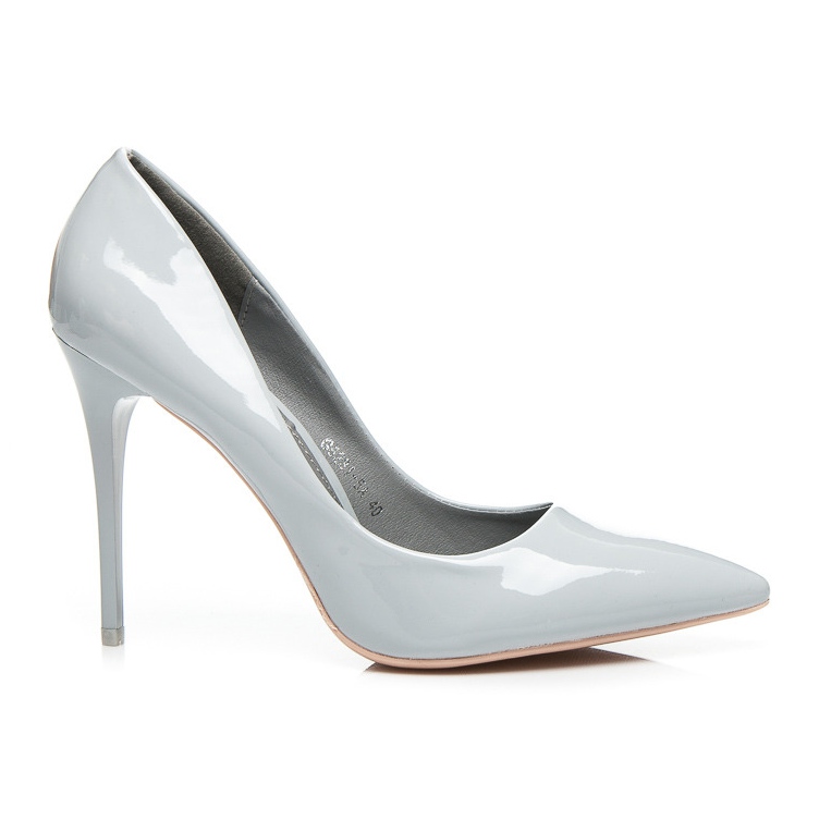 Queen Bee Lackierte Passion High Heels grau