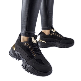 Laudes schwarze Sport-Sneaker