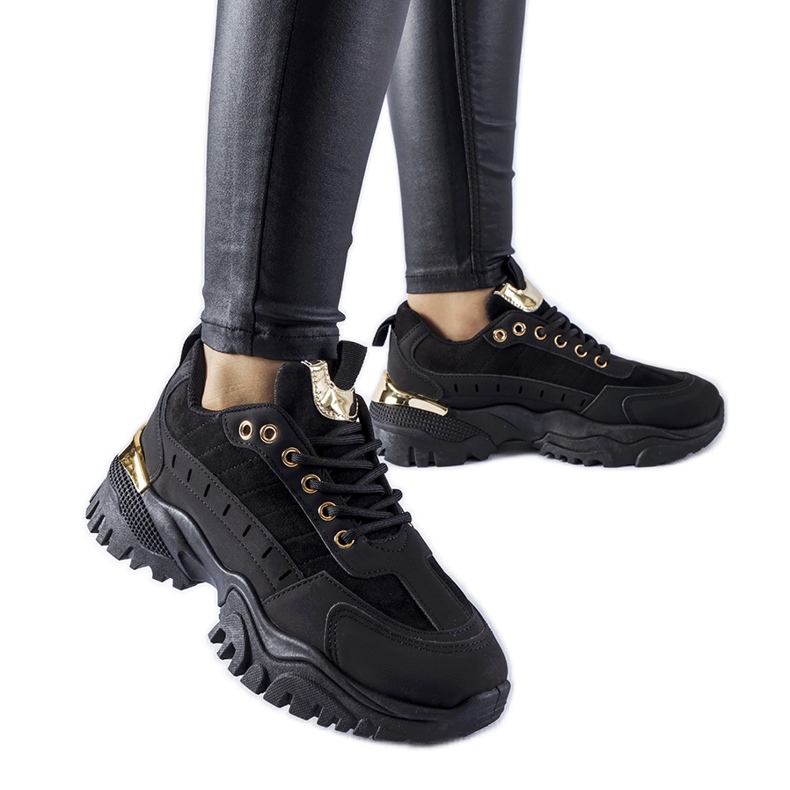 Laudes schwarze Sport-Sneaker