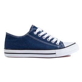 Klassische marineblaue Sneaker