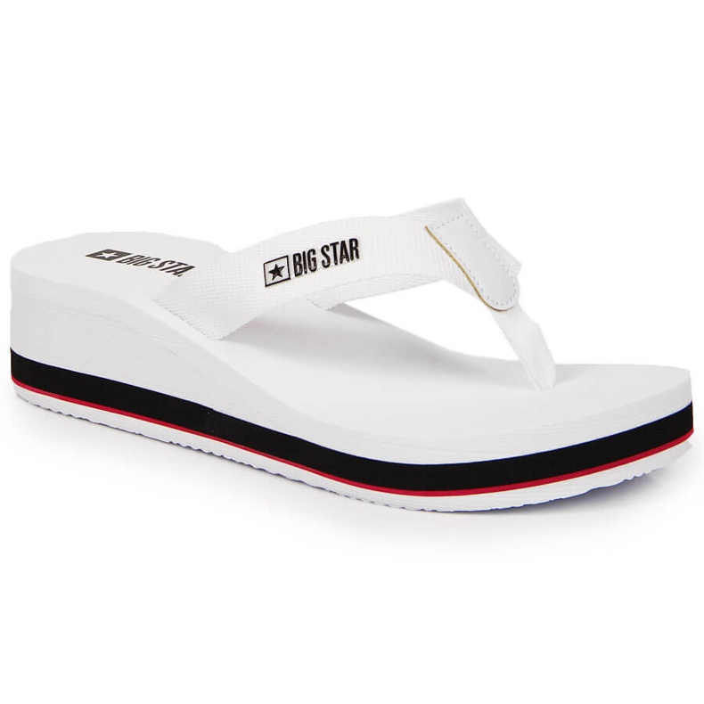 Weiße Big Star JJ274A333 Keil-Flip-Flops