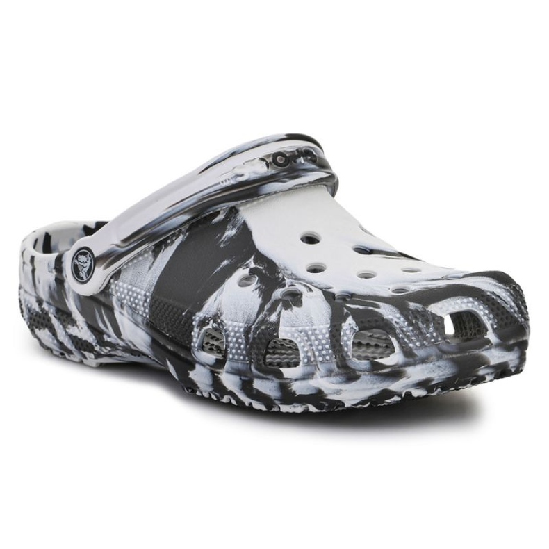 Crocs Classic Marbled Clog Sport-Flip-Flops 206867-103 weiß