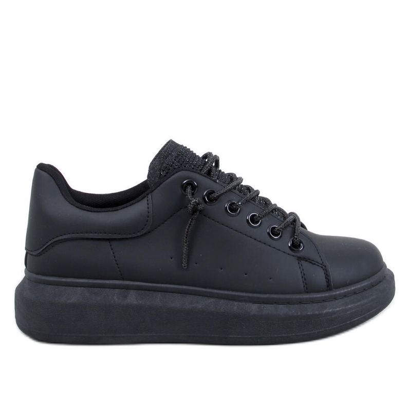Brans All Black Keilsneaker schwarz
