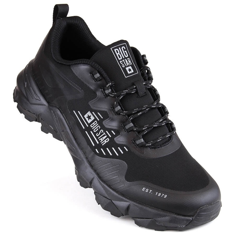 Schwarze Herren-Trekking-Sportschuhe Big Star LL174127