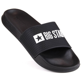Schwarze Herren-Sport-Flip-Flops Big Star JJ174505