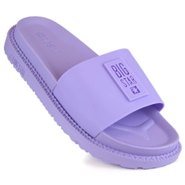 Lila Plateau-Flip-Flops für Damen Big Star LL274426 violett