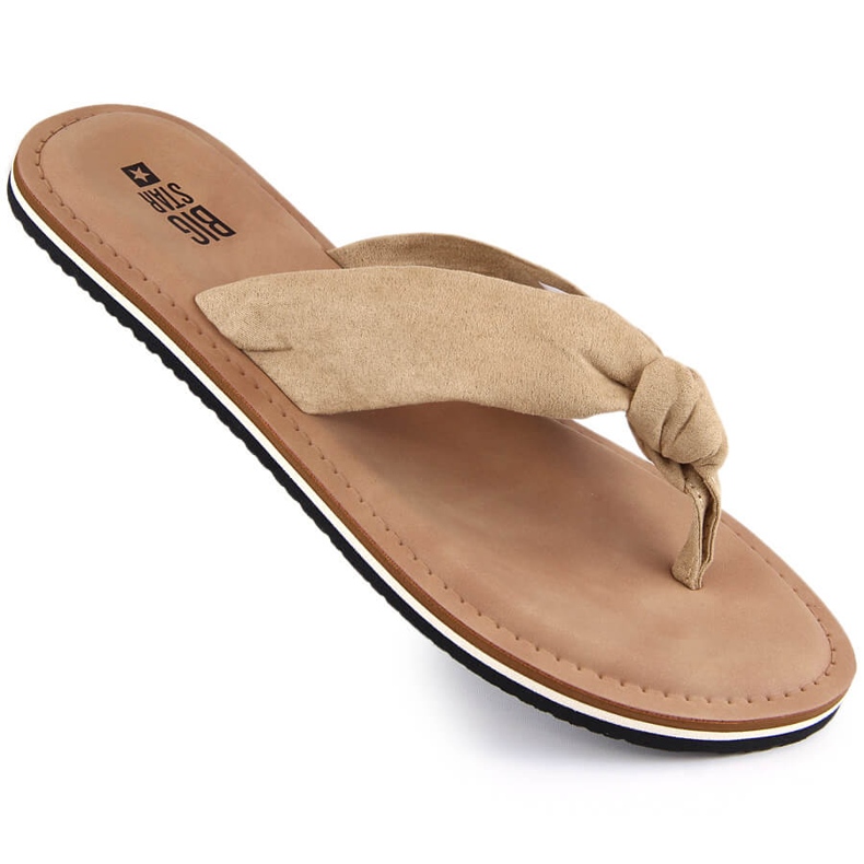 Beige Damen-Flip-Flops Big Star LL274623