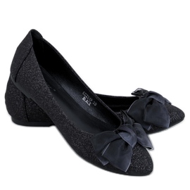 Elegante schwarze Glitzer-Ballerinas von Betzi