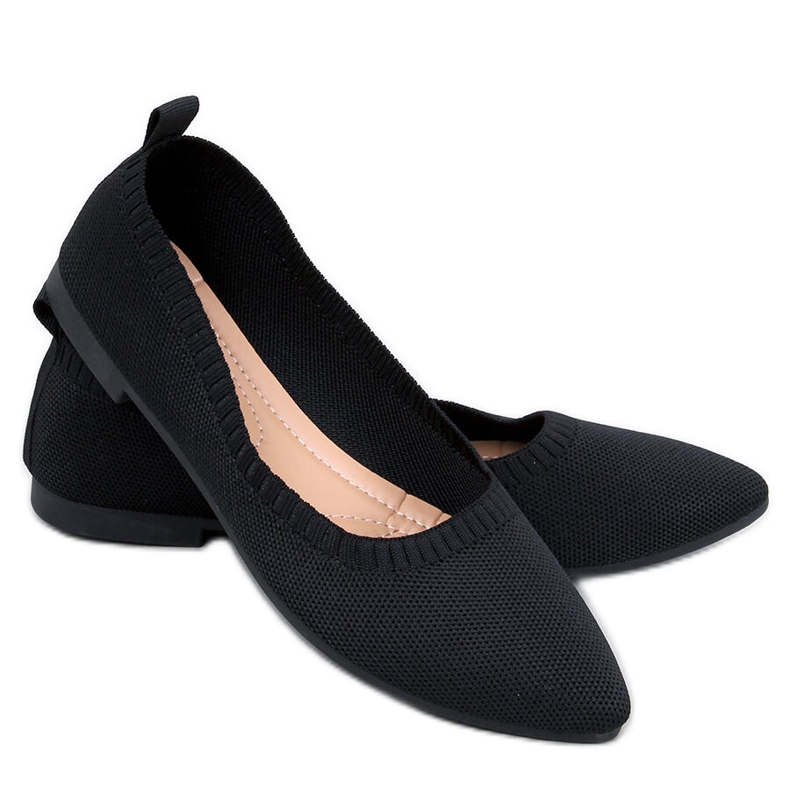 Schwarze durchbrochene Ballerinas von Kreiss
