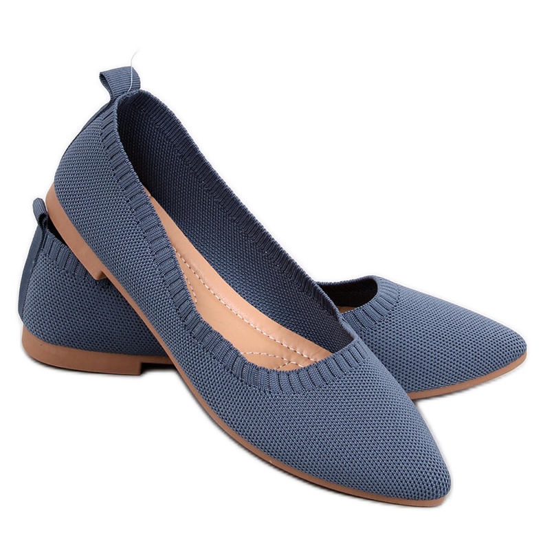Blaue durchbrochene Ballerinas von Kreiss