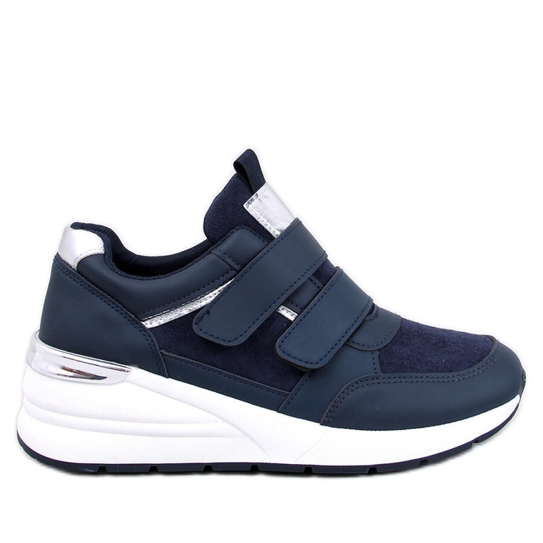 Moulton Navy Keilsneaker mit Klettverschluss blau