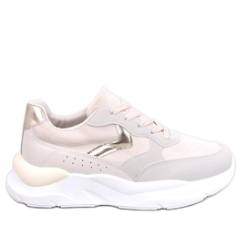 Clervie Beige Keilsneaker