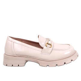 Emina Beige Plateau-Loafer