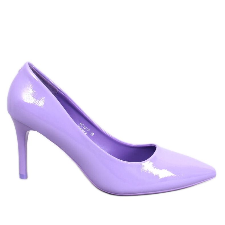 Charlotte Lila lackierte Stiletto-Pumps violett