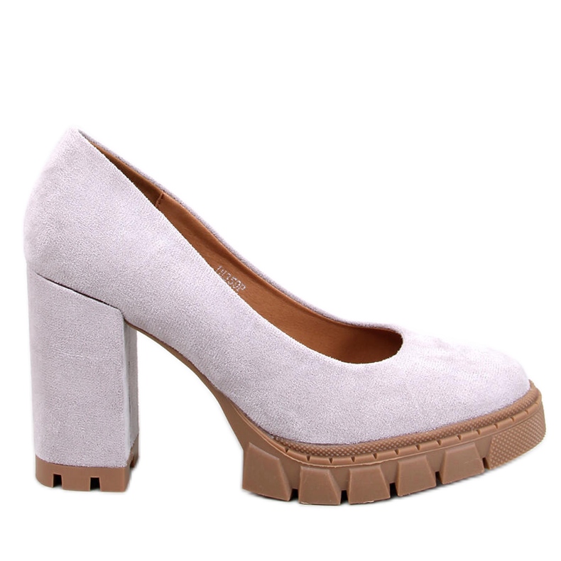 Angela Grey High-Heel- und Plateau-Pumps grau