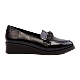 Vinceza Damen-Slipper aus Lackleder in Schwarz von Polike