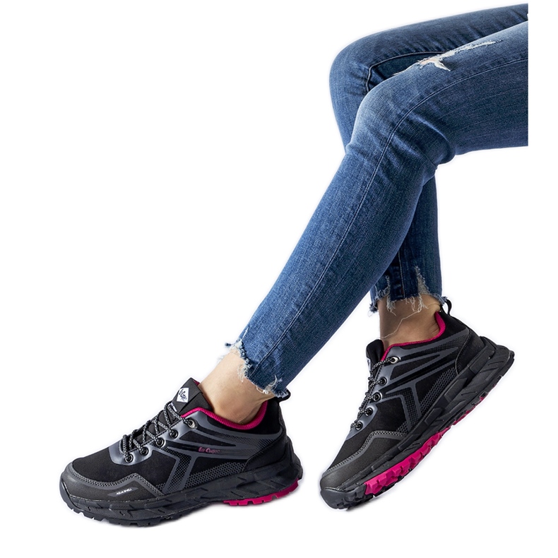 Schwarze Lee Cooper LCJ-22-01-1370L-Sneaker