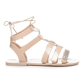 L. Day Römerstiefel aus Gummi braun