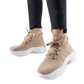 Braune High-Top-Sneaker von Vigatto