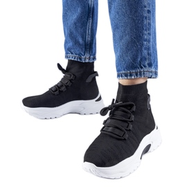 Schwarze High-Top-Sneaker von Vigatto
