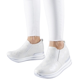 Alquippa-Sneaker mit silbernem Keilabsatz