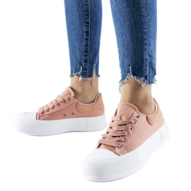 Rosa Werner-Plateau-Sneaker