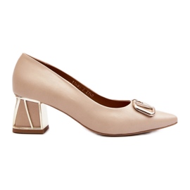 Elegante Pumps mit Verzierung Laura Messi 2740 Beige