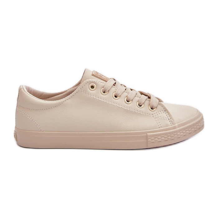 Klassische Leder-Sneaker für Damen in Beige von Misima