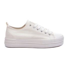 Damen-Sneakers aus Stoff in Weiß von Staneva