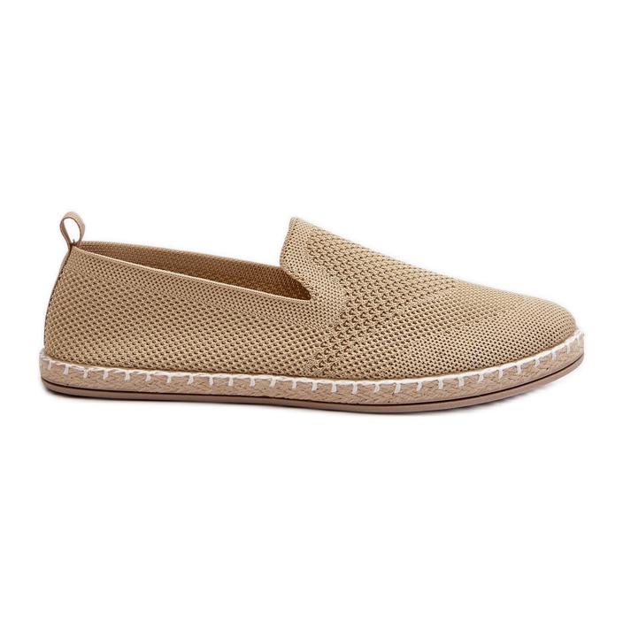 Beige Harmonie Slip-On-Espadrilles für Damen