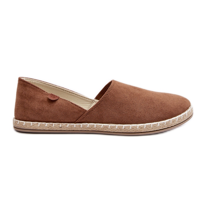 Damen-Espadrilles aus Wildleder in Braun Vulcano