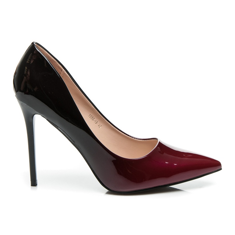 Vices Burgund Ombré-Heels rot