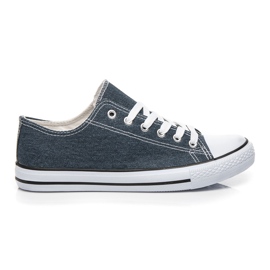 Tlck Shoes Denim-Turnschuhe blau