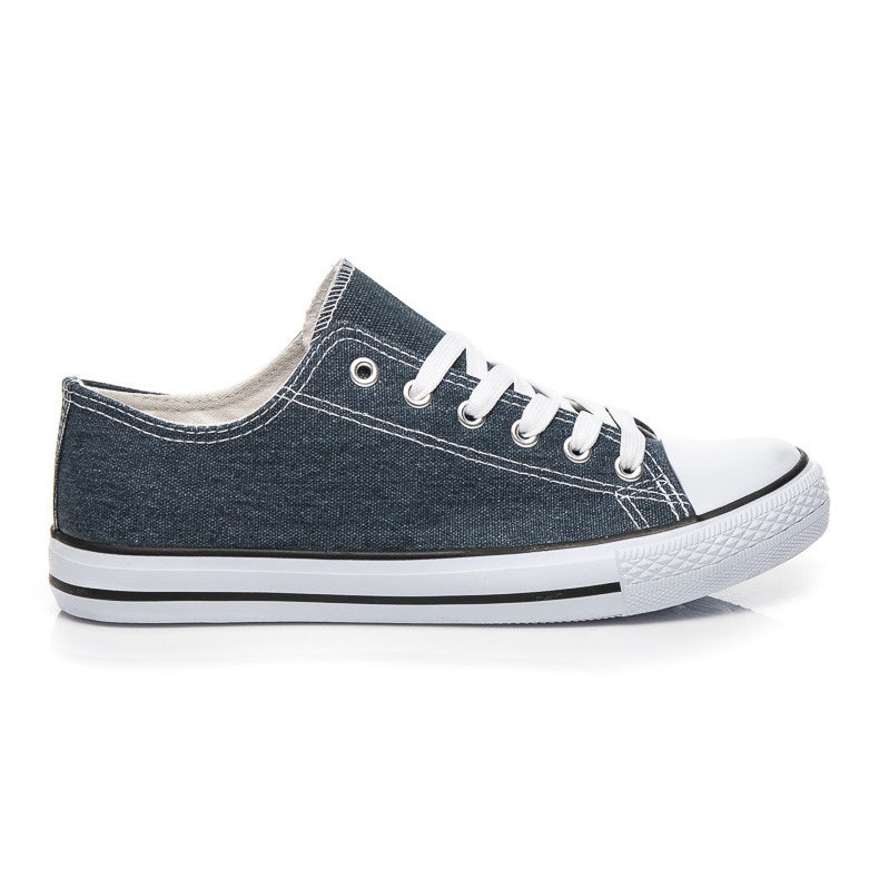 Tlck Shoes Denim-Turnschuhe blau