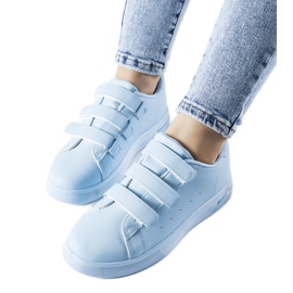 Paré-Sneaker in Blau mit Klettverschluss