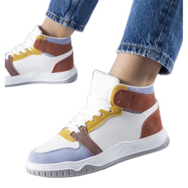 Elizabeths lila High-Top-Sneaker