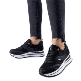 Schwarze Nutter-Plateau-Sneaker