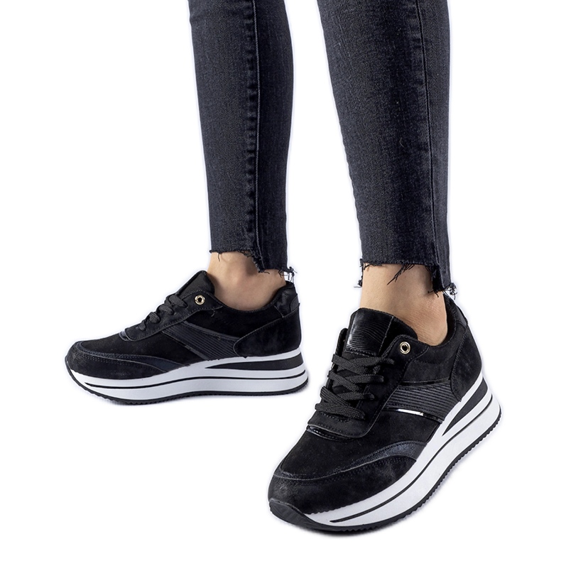 Schwarze Nutter-Plateau-Sneaker